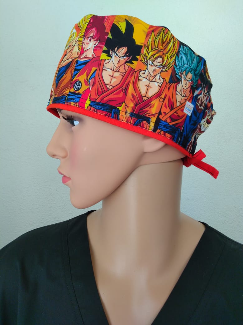 Gorro De Tela Mayan Scrubs Dragon Ball Super Sayajin